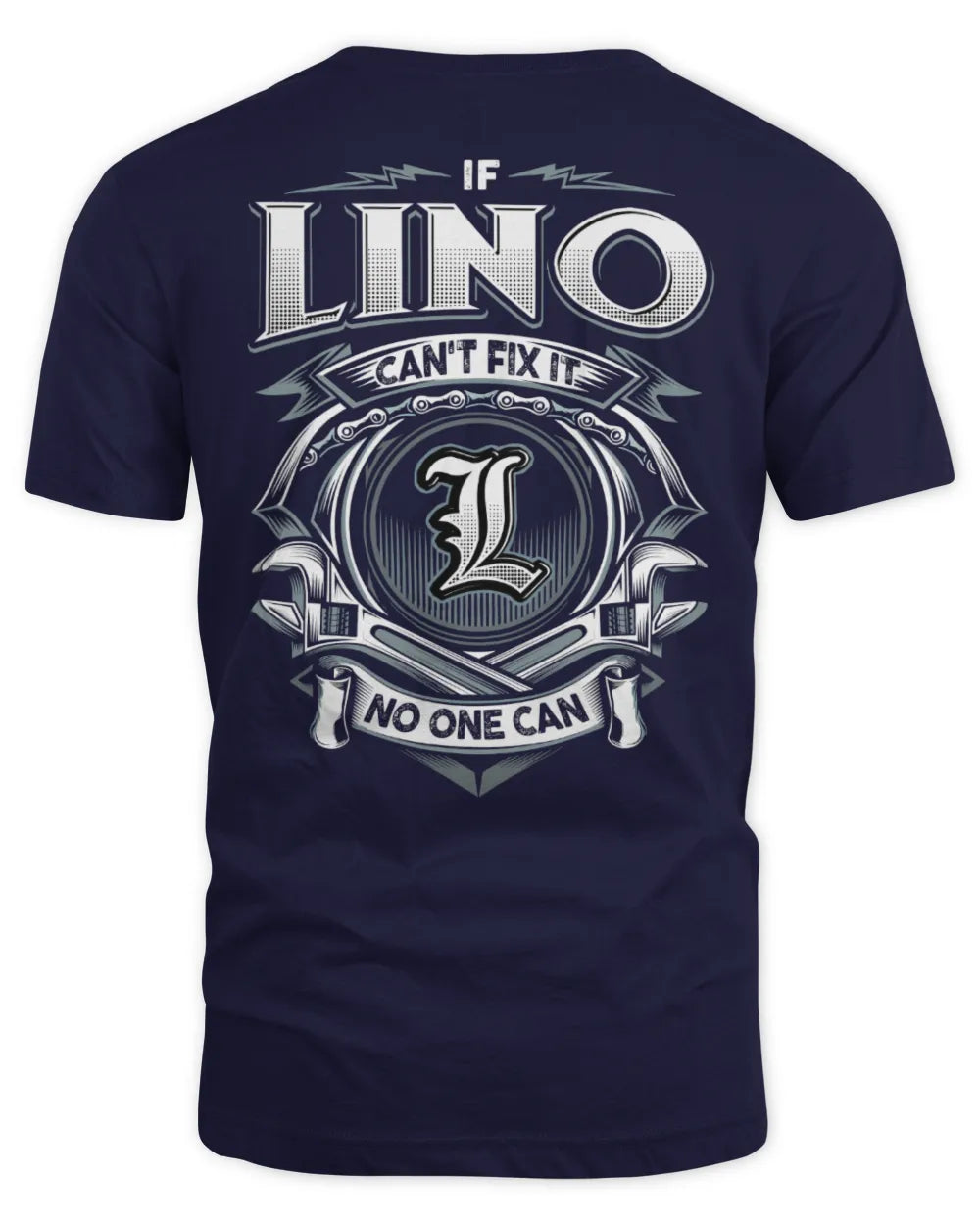 LINO AP81-K4-626 - Personalized Ahmed Quote Apparel “If Ahmed Can't Fix It, No One Can” - Unisex Standard T-Shirt - Navy