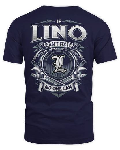 LINO AP81-K4-626 - Personalized Ahmed Quote Apparel “If Ahmed Can't Fix It, No One Can” - Unisex Standard T-Shirt - Navy
