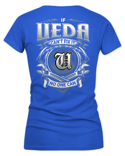UEDA AP81-K4-626 - Personalized Ahmed Quote Apparel “If Ahmed Can't Fix It, No One Can” - Women's V-Neck T-Shirt - Royal