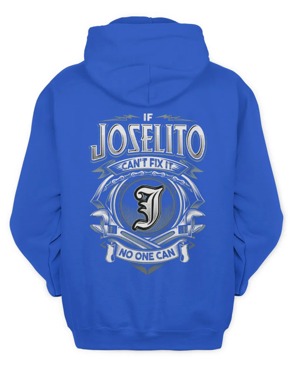JOSELITO AP81-K4-626 - Personalized Ahmed Quote Apparel “If Ahmed Can't Fix It, No One Can” - Unisex Hoodie - Royal