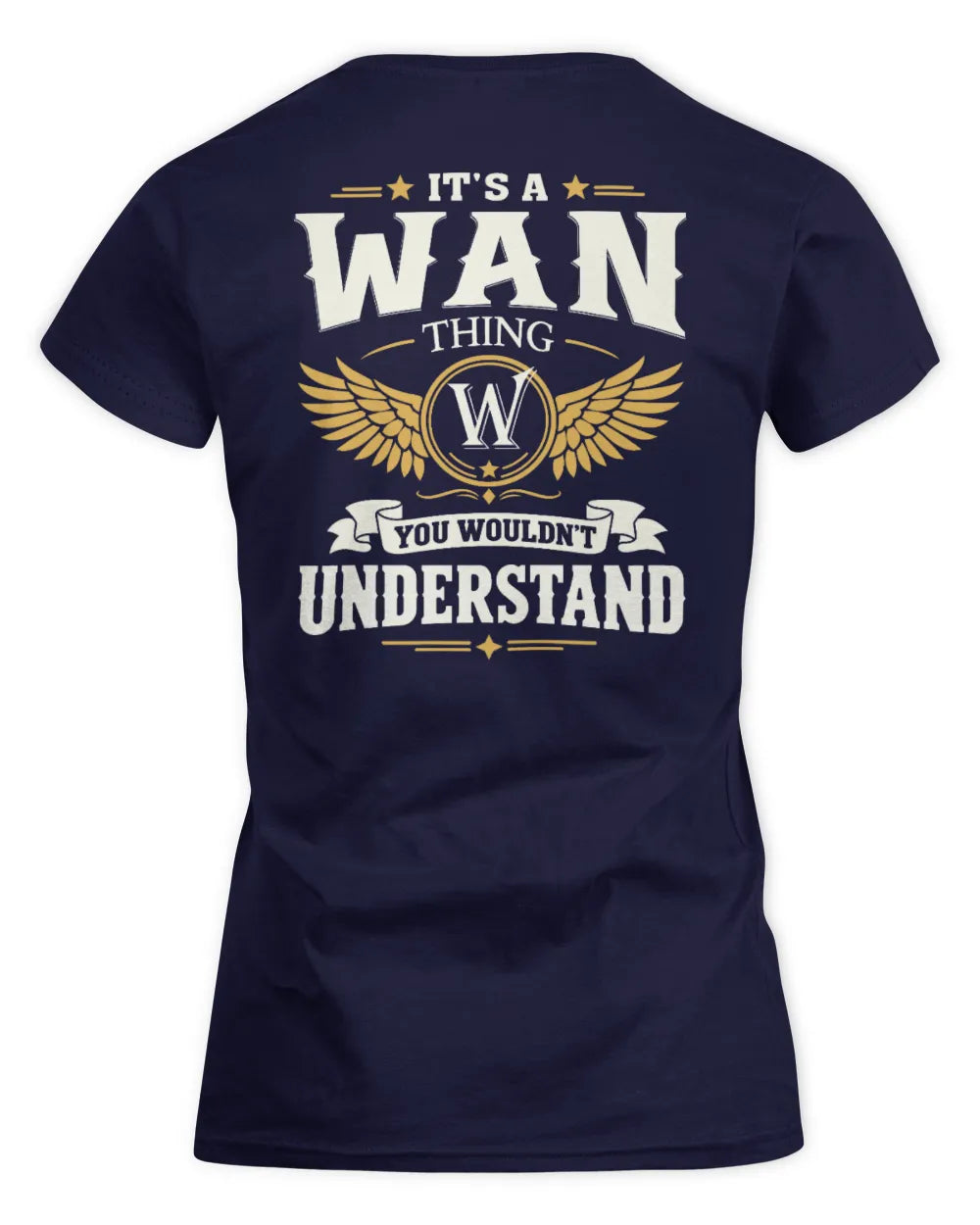 WAN KT06-M008 It’s a [NAME] Thing – You Wouldn’t Understand | Personalized Vintage T-Shirt - Women's Standard T-Shirt - Navy
