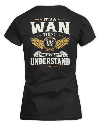 WAN KT06-M008 It’s a [NAME] Thing – You Wouldn’t Understand | Personalized Vintage T-Shirt - Women's Standard T-Shirt - Black