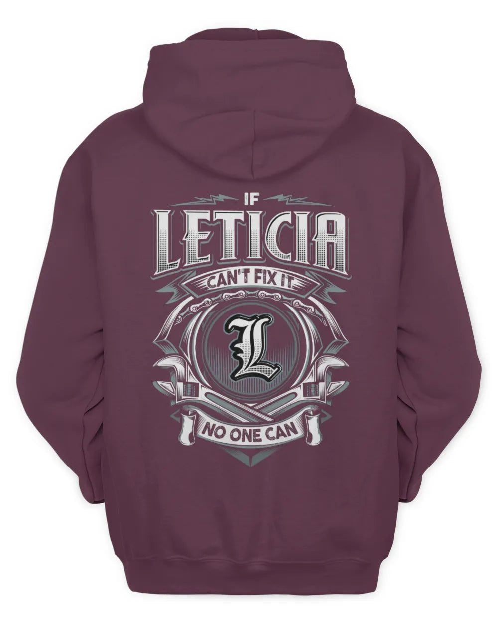 LETICIA AP81-K4-626 - Personalized Ahmed Quote Apparel “If Ahmed Can't Fix It, No One Can” - Unisex Hoodie - Maroon