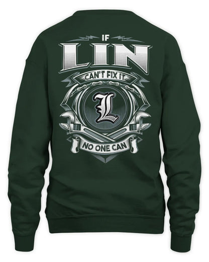 LIN AP81-K4-626 - Personalized Ahmed Quote Apparel “If Ahmed Can't Fix It, No One Can” - Unisex Sweatshirt - Forest Green