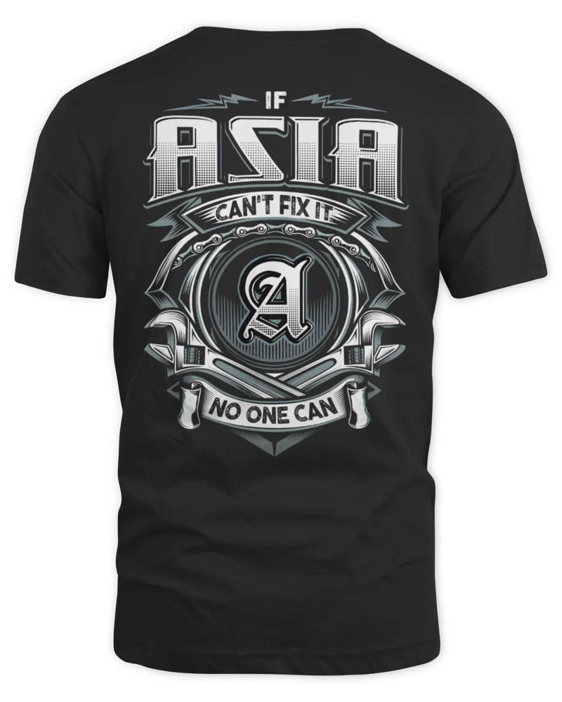 ASIA AP81-K4-626 - Personalized Ahmed Quote Apparel “If Ahmed Can't Fix It, No One Can” - Unisex Standard T-Shirt - Black