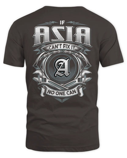 ASIA AP81-K4-626 - Personalized Ahmed Quote Apparel “If Ahmed Can't Fix It, No One Can” - Unisex Standard T-Shirt - Dark Chocolate