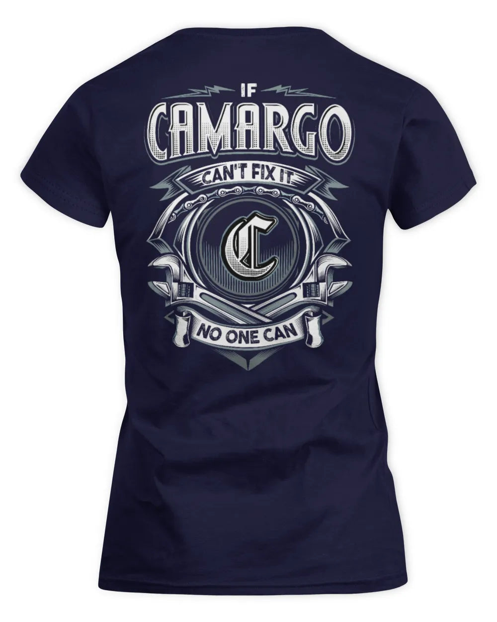 CAMARGO AP81-K4-626 - Personalized Ahmed Quote Apparel “If Ahmed Can't Fix It, No One Can” - Women's Standard T-Shirt - Navy