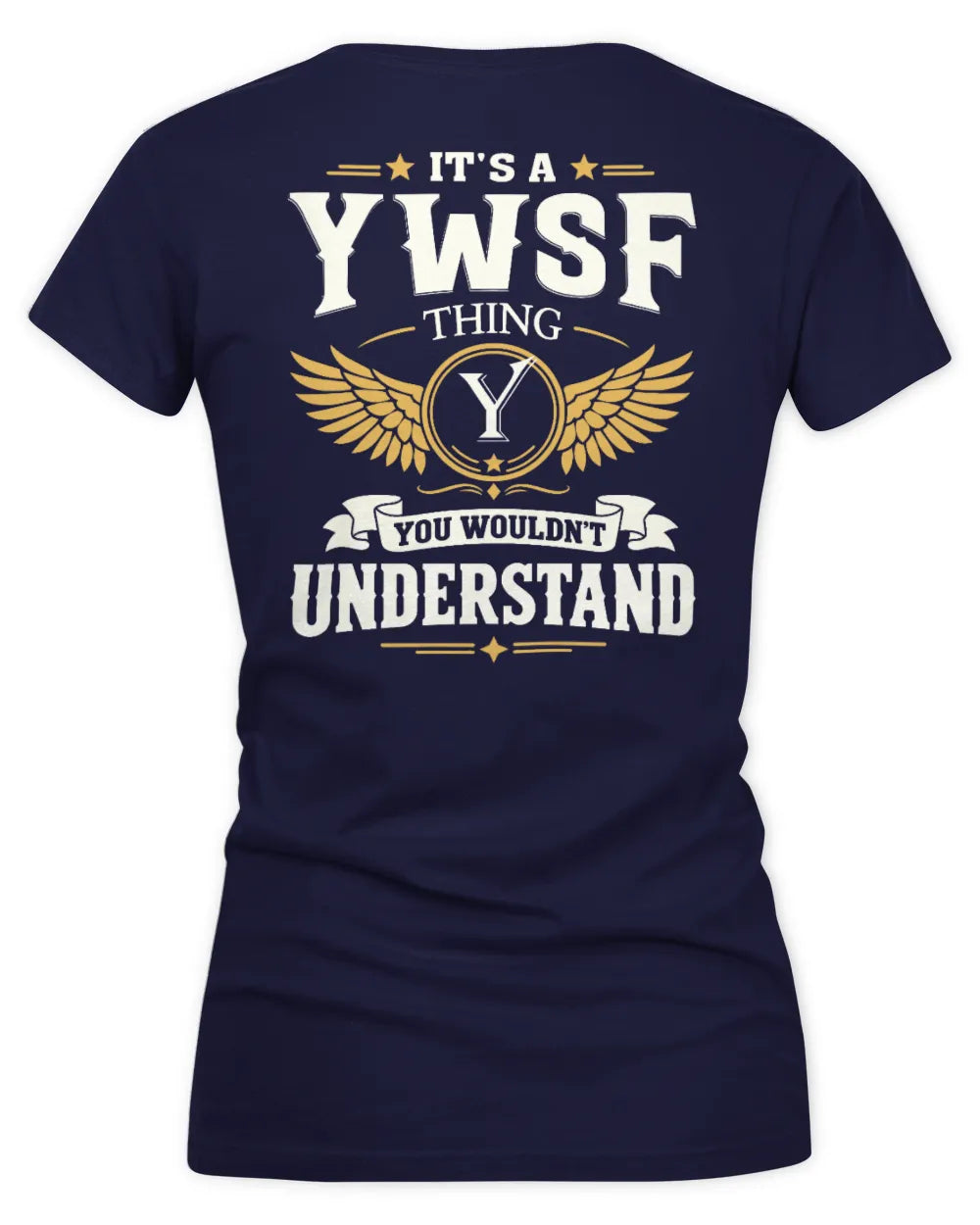 YWSF KT06-M008 It’s a [NAME] Thing – You Wouldn’t Understand | Personalized Vintage T-Shirt - Women's V-Neck T-Shirt - Navy