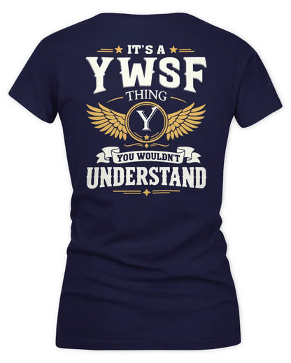 YWSF KT06-M008 It’s a [NAME] Thing – You Wouldn’t Understand | Personalized Vintage T-Shirt - Women's V-Neck T-Shirt - Navy