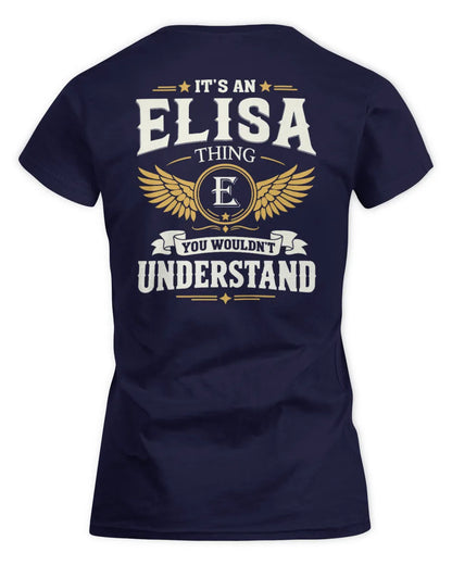 ELISA KT06-M008 It’s a [NAME] Thing – You Wouldn’t Understand | Personalized Vintage T-Shirt - Women's Standard T-Shirt - Navy
