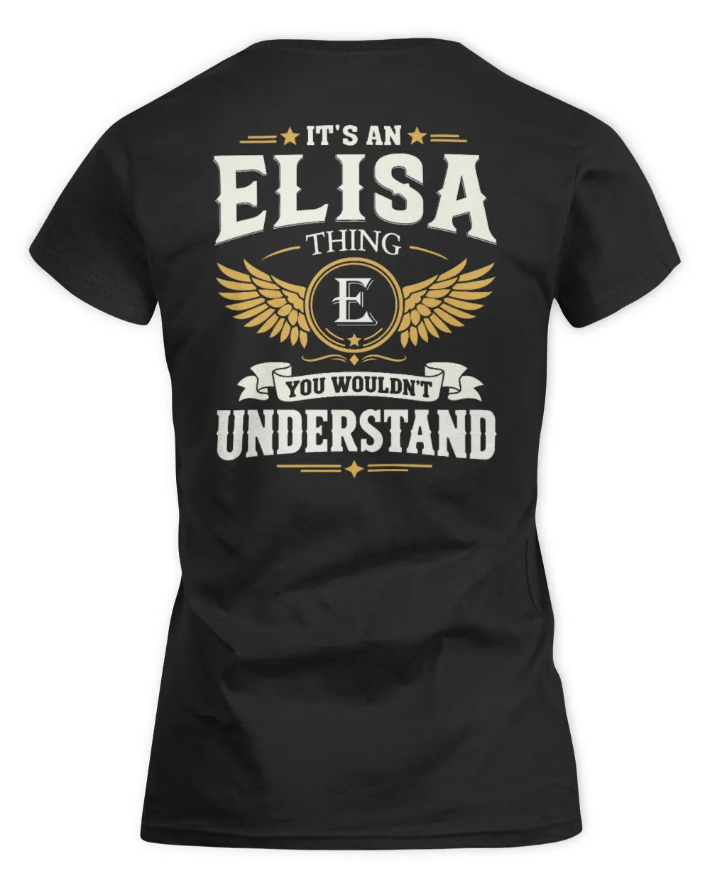 ELISA KT06-M008 It’s a [NAME] Thing – You Wouldn’t Understand | Personalized Vintage T-Shirt - Women's Standard T-Shirt - Black