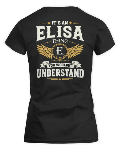 ELISA KT06-M008 It’s a [NAME] Thing – You Wouldn’t Understand | Personalized Vintage T-Shirt - Women's Standard T-Shirt - Black
