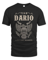 DARIO TP06-K82 – Personalized Classic Style Apparel “Team NAME Lifetime Member” - Unisex Standard T-Shirt - Black