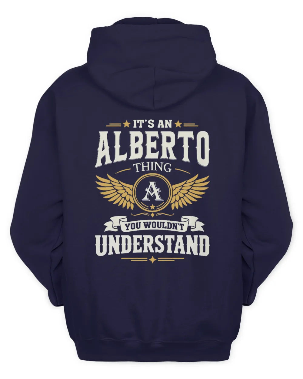 ALBERTO KT06-M008 It’s a [NAME] Thing – You Wouldn’t Understand | Personalized Vintage T-Shirt - Unisex Hoodie - Navy