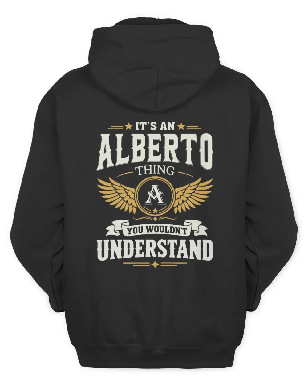 ALBERTO KT06-M008 It’s a [NAME] Thing – You Wouldn’t Understand | Personalized Vintage T-Shirt - Unisex Hoodie - Black