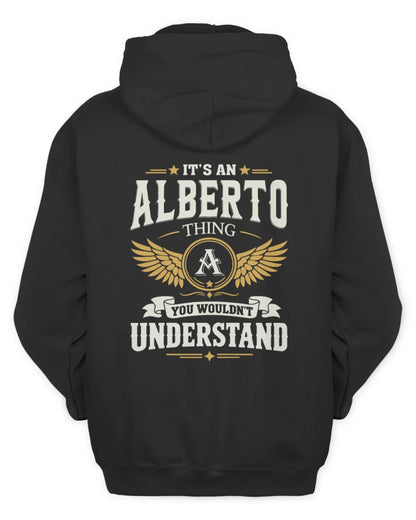 ALBERTO KT06-M008 It’s a [NAME] Thing – You Wouldn’t Understand | Personalized Vintage T-Shirt - Unisex Hoodie - Black