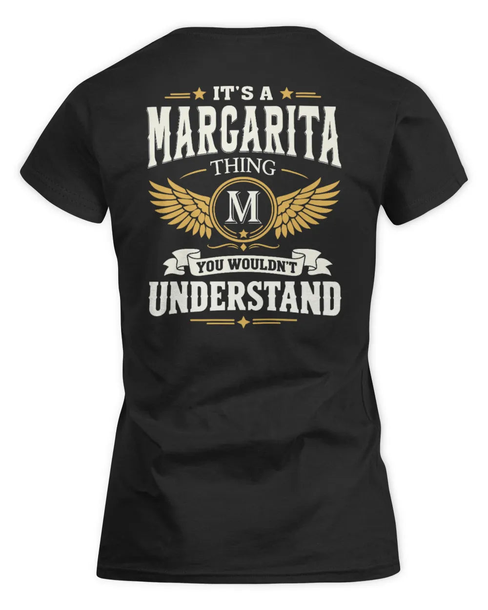 MARGARITA KT06-M008 It’s a [NAME] Thing – You Wouldn’t Understand | Personalized Vintage T-Shirt - Women's Standard T-Shirt - Black