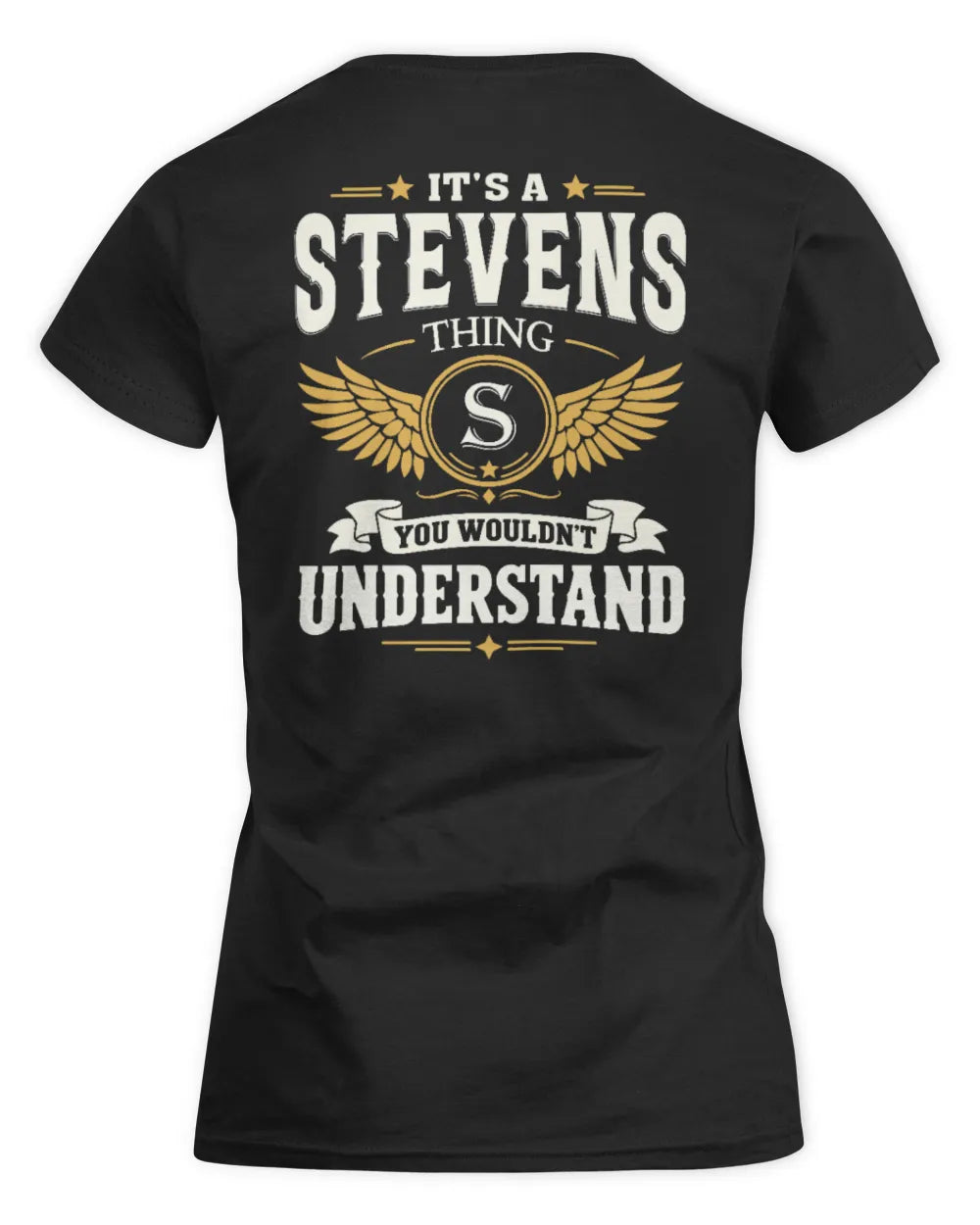 STEVENS KT06-M008 It’s a [NAME] Thing – You Wouldn’t Understand | Personalized Vintage T-Shirt - Women's Standard T-Shirt - Black