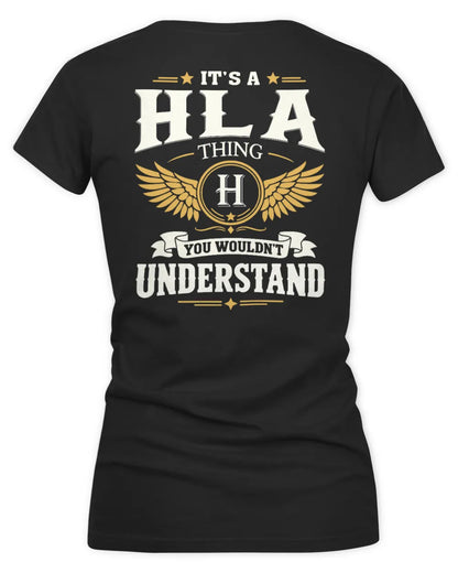 HLA KT06-M008 It’s a [NAME] Thing – You Wouldn’t Understand | Personalized Vintage T-Shirt - Women's V-Neck T-Shirt - Black