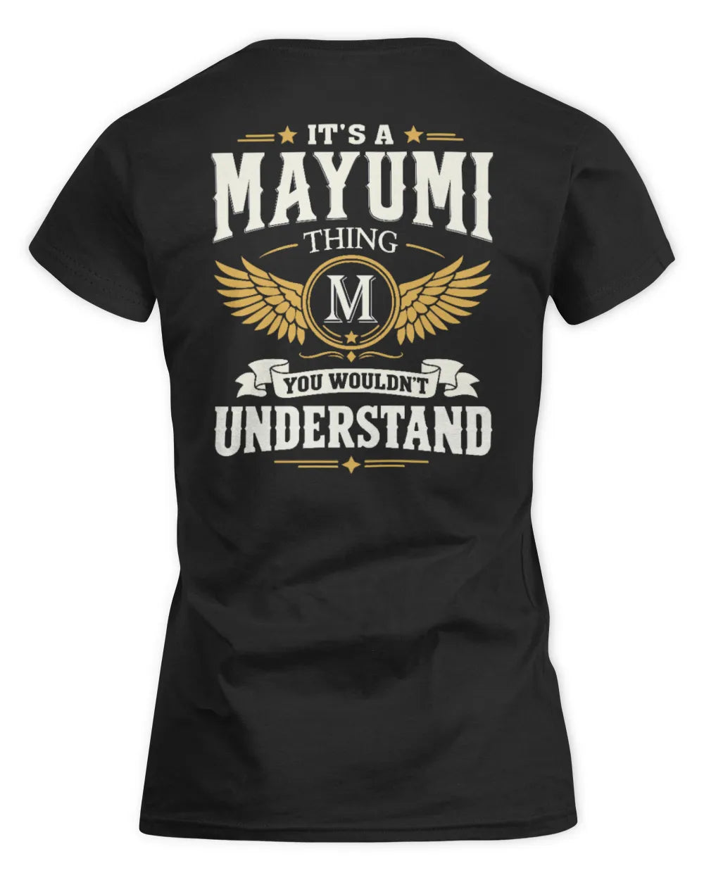 MAYUMI KT06-M008 It’s a [NAME] Thing – You Wouldn’t Understand | Personalized Vintage T-Shirt - Women's Standard T-Shirt - Black