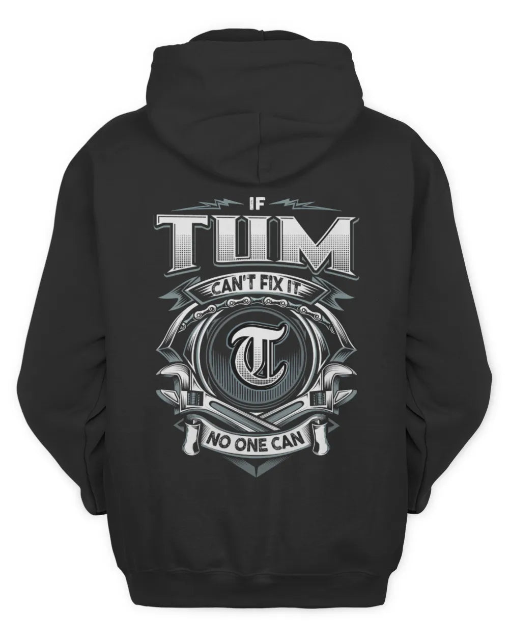 TUM AP81-K4-626 - Personalized Ahmed Quote Apparel “If Ahmed Can't Fix It, No One Can” - Unisex Hoodie - Black
