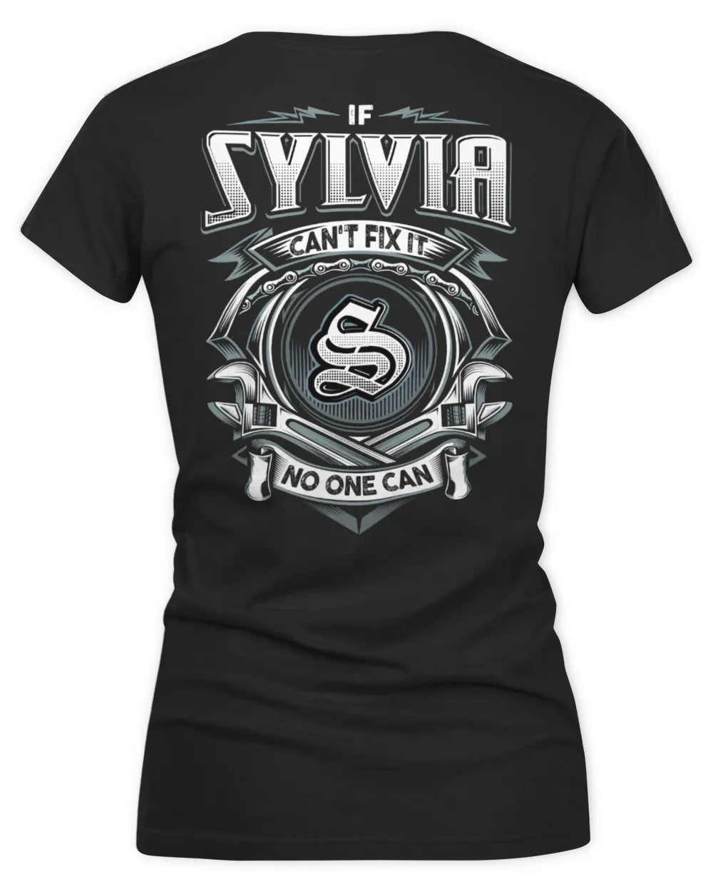 SYLVIA AP81-K4-626 - Personalized Ahmed Quote Apparel “If Ahmed Can't Fix It, No One Can” - Women's V-Neck T-Shirt - Black