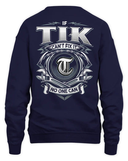 TIK AP81-K4-626 - Personalized Ahmed Quote Apparel “If Ahmed Can't Fix It, No One Can” - Unisex Sweatshirt - Navy