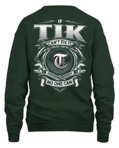 TIK AP81-K4-626 - Personalized Ahmed Quote Apparel “If Ahmed Can't Fix It, No One Can” - Unisex Sweatshirt - Forest Green