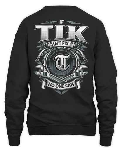 TIK AP81-K4-626 - Personalized Ahmed Quote Apparel “If Ahmed Can't Fix It, No One Can” - Unisex Sweatshirt - Black