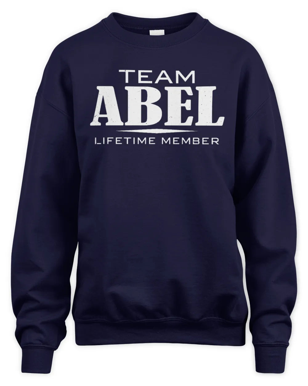 ABEL BL62-K4-128 - Personalized “Team NAME Lifetime Member” - Unisex Sweatshirt - Navy