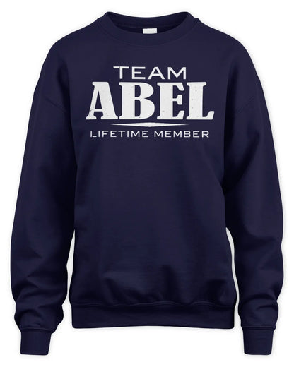 ABEL BL62-K4-128 - Personalized “Team NAME Lifetime Member” - Unisex Sweatshirt - Navy
