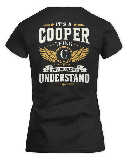 COOPER KT06-M008 It’s a [NAME] Thing – You Wouldn’t Understand | Personalized Vintage T-Shirt - Women's Standard T-Shirt - Black