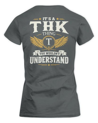 THK KT06-M008 It’s a [NAME] Thing – You Wouldn’t Understand | Personalized Vintage T-Shirt - Women's Standard T-Shirt - Charcoal