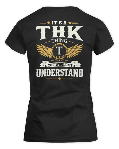 THK KT06-M008 It’s a [NAME] Thing – You Wouldn’t Understand | Personalized Vintage T-Shirt - Women's Standard T-Shirt - Black