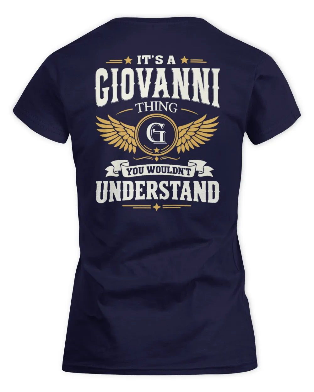 GIOVANNI KT06-M008 It’s a [NAME] Thing – You Wouldn’t Understand | Personalized Vintage T-Shirt - Women's Standard T-Shirt - Navy