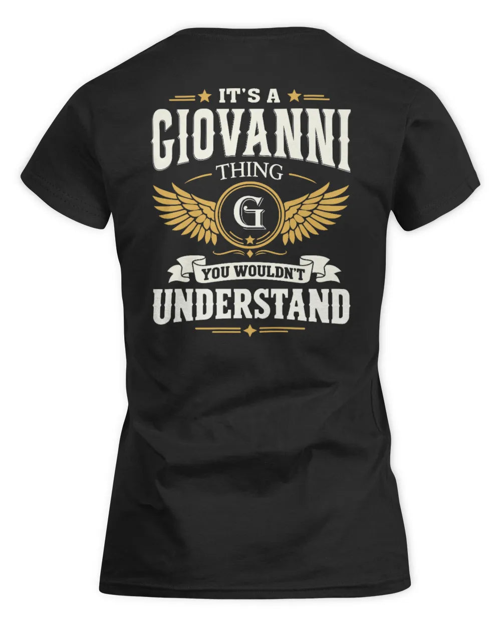 GIOVANNI KT06-M008 It’s a [NAME] Thing – You Wouldn’t Understand | Personalized Vintage T-Shirt - Women's Standard T-Shirt - Black
