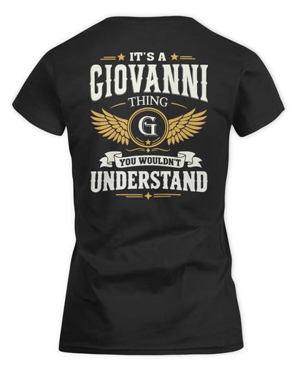 GIOVANNI KT06-M008 It’s a [NAME] Thing – You Wouldn’t Understand | Personalized Vintage T-Shirt - Women's Standard T-Shirt - Black