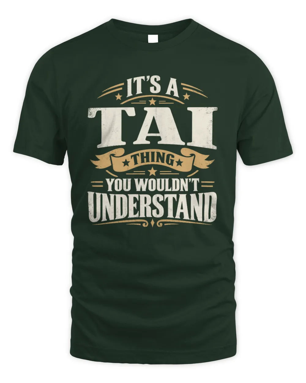 TAI P08 TH51 - Personalized “It’s a/an [NAME] Thing – You Wouldn’t Understand” Shirt - Unisex Standard T-Shirt - Forest Green