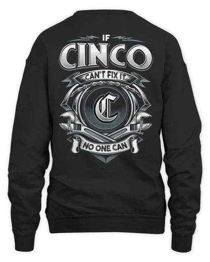 CINCO AP81-K4-626 - Personalized Ahmed Quote Apparel “If Ahmed Can't Fix It, No One Can” - Unisex Sweatshirt - Black