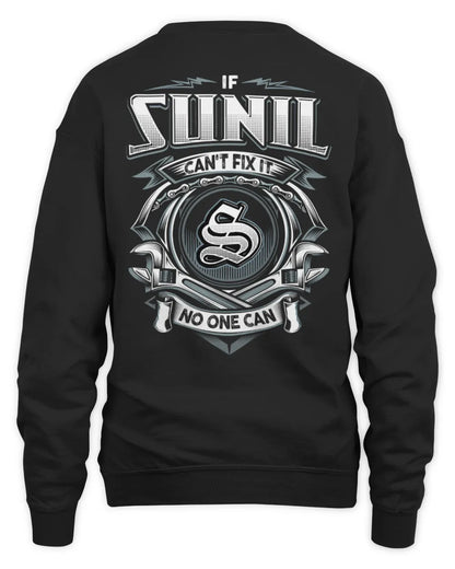 SUNIL AP81-K4-626 - Personalized Ahmed Quote Apparel “If Ahmed Can't Fix It, No One Can” - Unisex Sweatshirt - Black