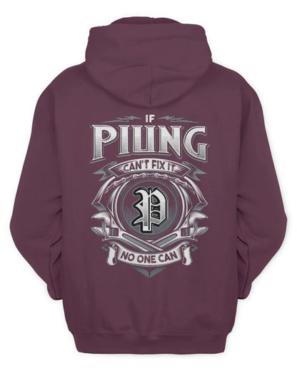 PIUNG AP81-K4-626 - Personalized Ahmed Quote Apparel “If Ahmed Can't Fix It, No One Can” - Unisex Hoodie - Maroon