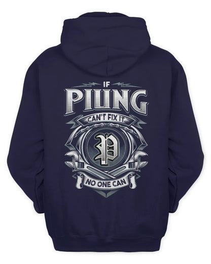 PIUNG AP81-K4-626 - Personalized Ahmed Quote Apparel “If Ahmed Can't Fix It, No One Can” - Unisex Hoodie - Navy