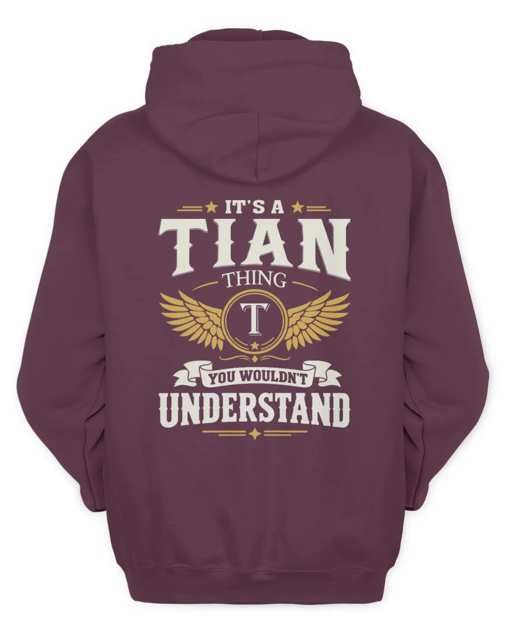 TIAN KT06-M008 It’s a [NAME] Thing – You Wouldn’t Understand | Personalized Vintage T-Shirt - Unisex Hoodie - Maroon