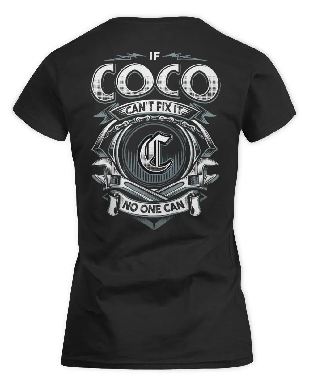 COCO AP81-K4-626 - Personalized Ahmed Quote Apparel “If Ahmed Can't Fix It, No One Can” - Women's Standard T-Shirt - Black
