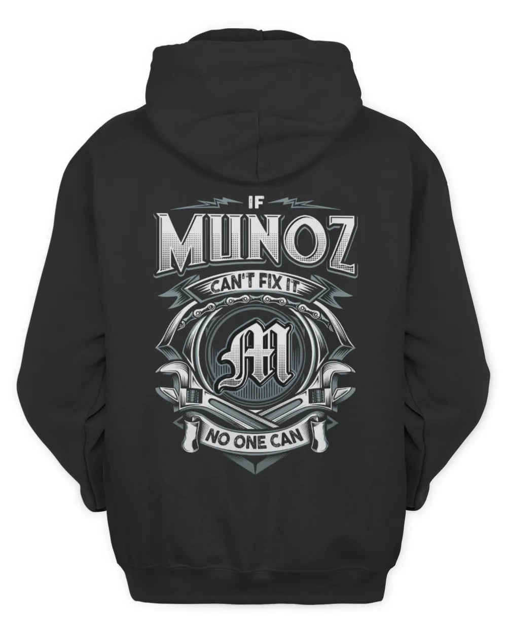 MUNOZ AP81-K4-626 - Personalized Ahmed Quote Apparel “If Ahmed Can't Fix It, No One Can” - Unisex Hoodie - Black