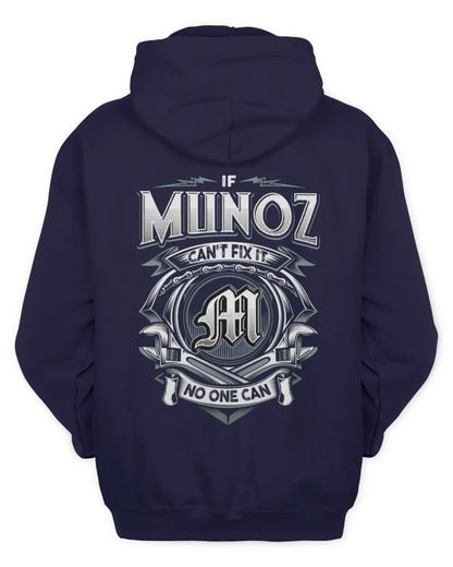 MUNOZ AP81-K4-626 - Personalized Ahmed Quote Apparel “If Ahmed Can't Fix It, No One Can” - Unisex Hoodie - Navy