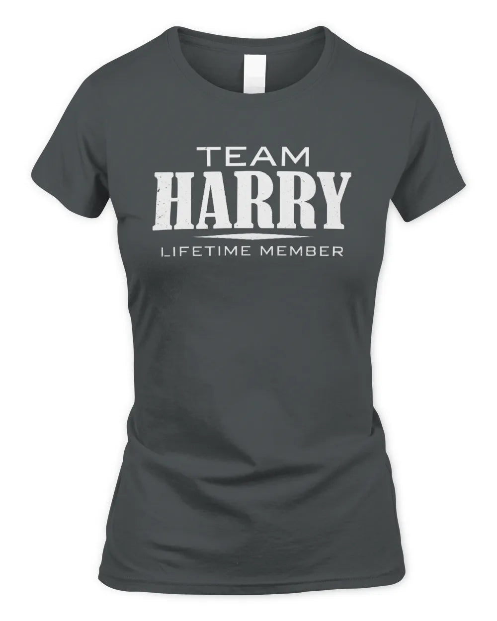 HARRY BL62-K4-128 - Personalized “Team NAME Lifetime Member” - Women's Standard T-Shirt - Charcoal
