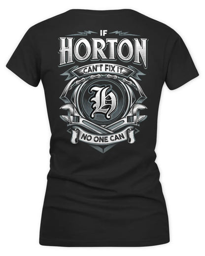 HORTON AP81-K4-626 - Personalized Ahmed Quote Apparel “If Ahmed Can't Fix It, No One Can” - Women's V-Neck T-Shirt - Black