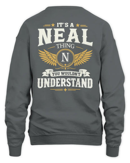 NEAL KT06-M008 It’s a [NAME] Thing – You Wouldn’t Understand | Personalized Vintage T-Shirt - Unisex Sweatshirt - Charcoal