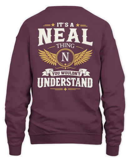 NEAL KT06-M008 It’s a [NAME] Thing – You Wouldn’t Understand | Personalized Vintage T-Shirt - Unisex Sweatshirt - Maroon